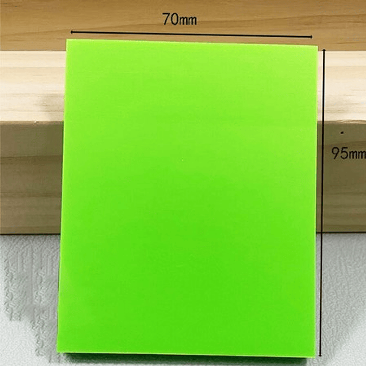 Notas adhesivas Transparentes Blanca 70x95mm  3