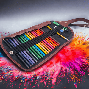 pack de dibujo + estuche enrollable