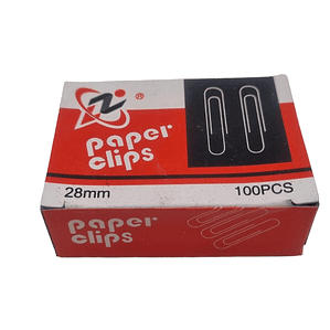 Caja 100 Clip redondo 28mm
