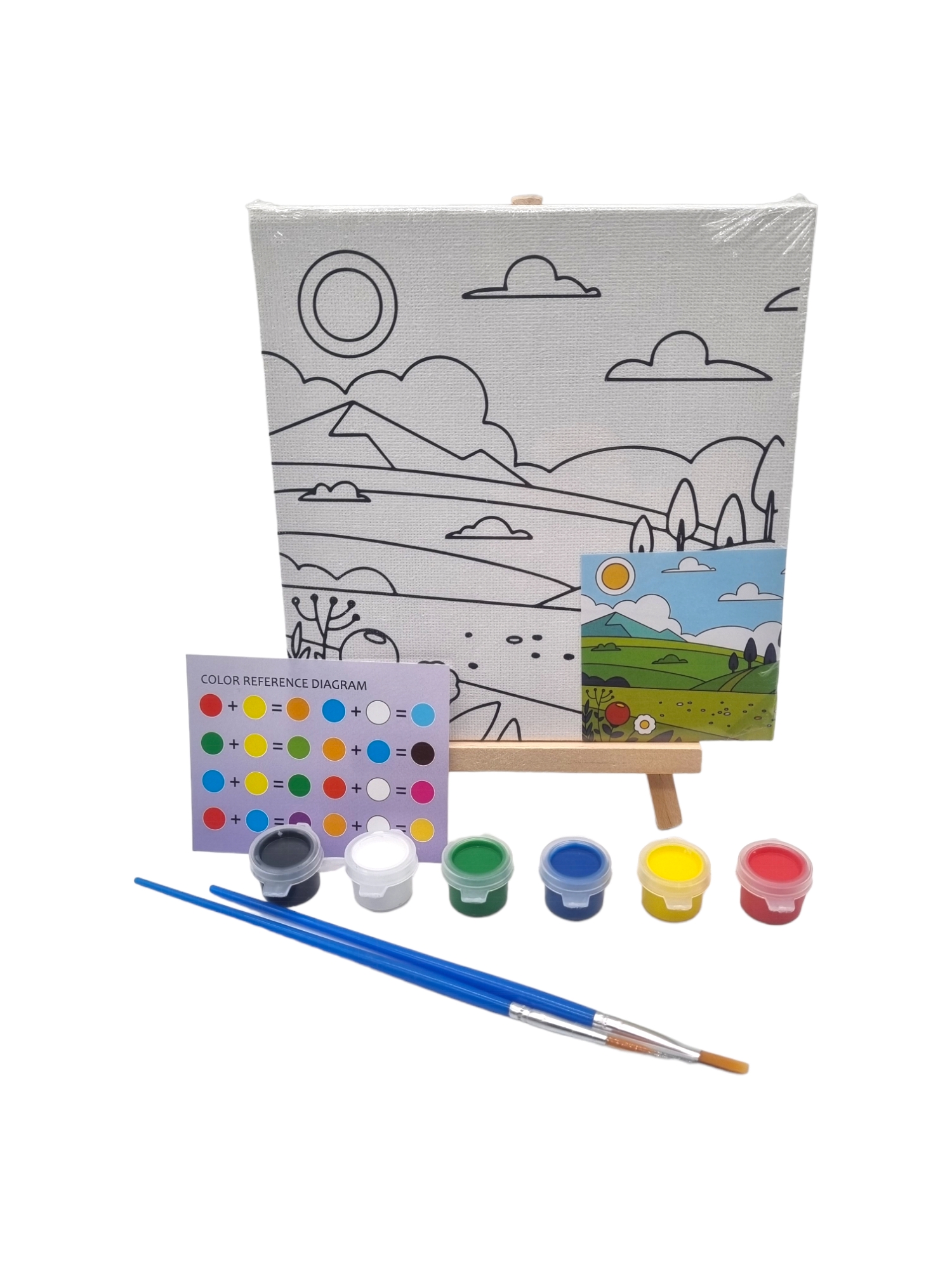 Pack de bastidor para colorear 15x15Cms