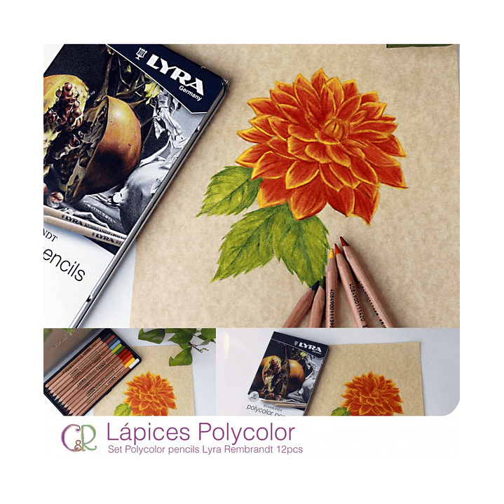 Set Polycolor pencils Lyra Rembrandt 12pcs 3