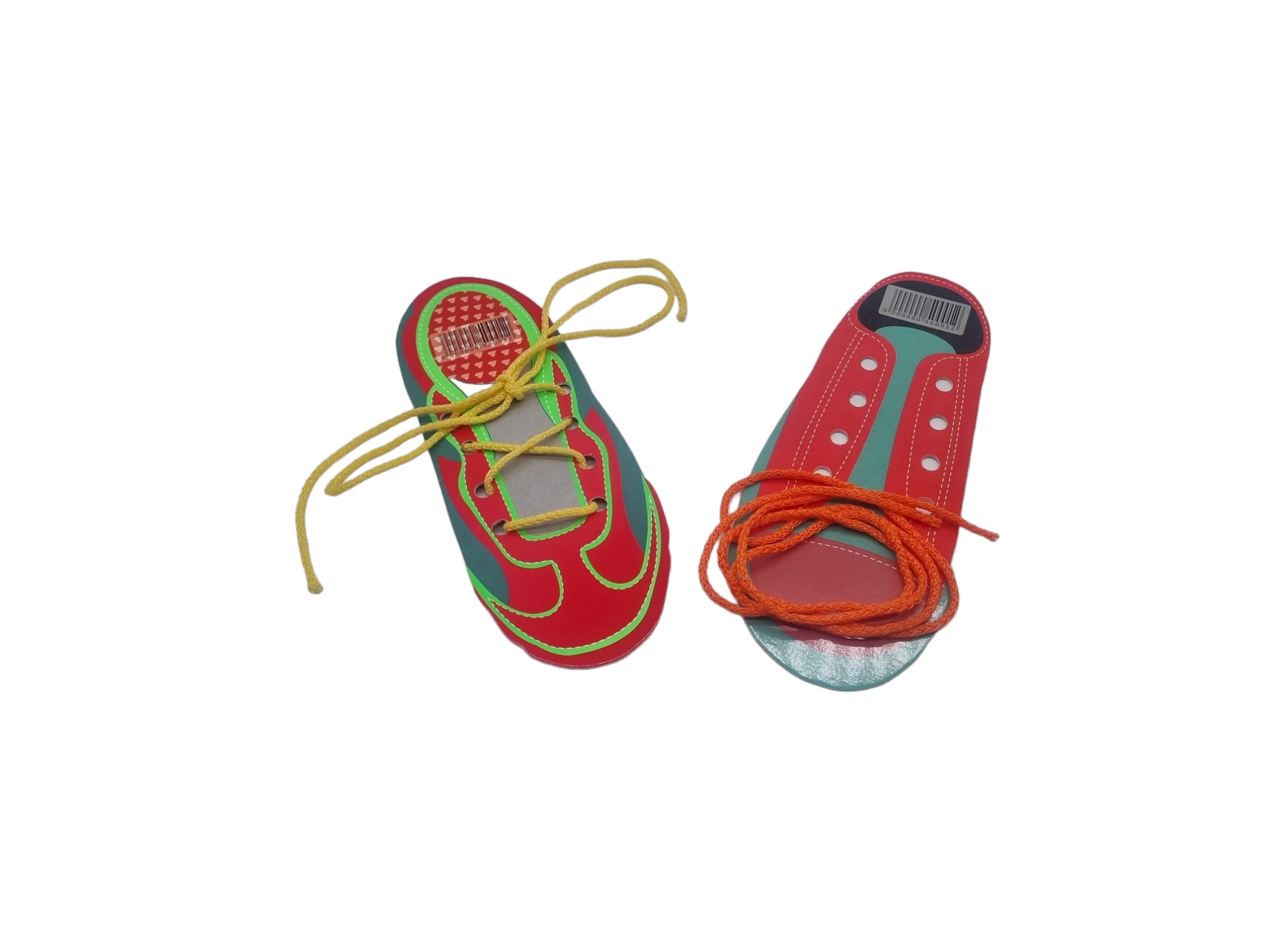 Aprendiendo a atar o abrochar cordones