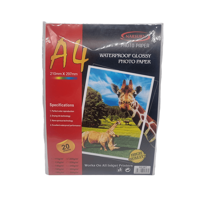 Papel Fotográfico A4 200g 20Hojas /95397 1
