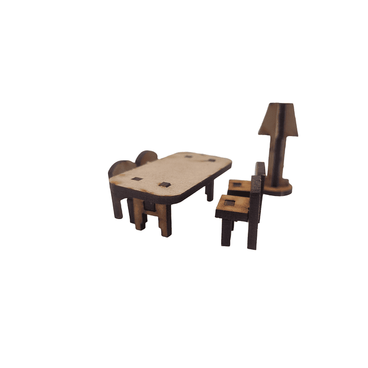 Comedor Armable para maqueta Corte laser Nilsa 1
