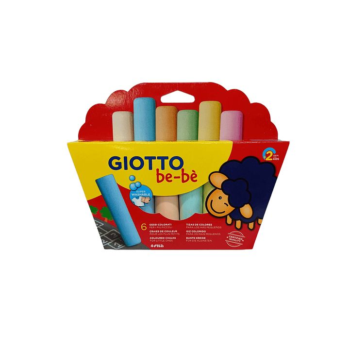 Tiza Jumbo Giotto Bebe 6 Colores  1