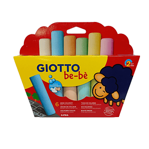 Tiza Jumbo Giotto Bebe 6 Colores 