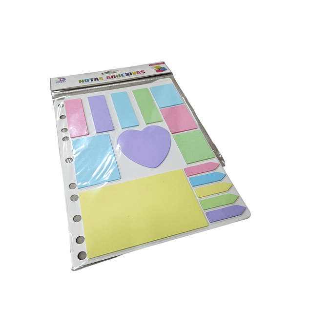 Set Notas adhesivas color pastel