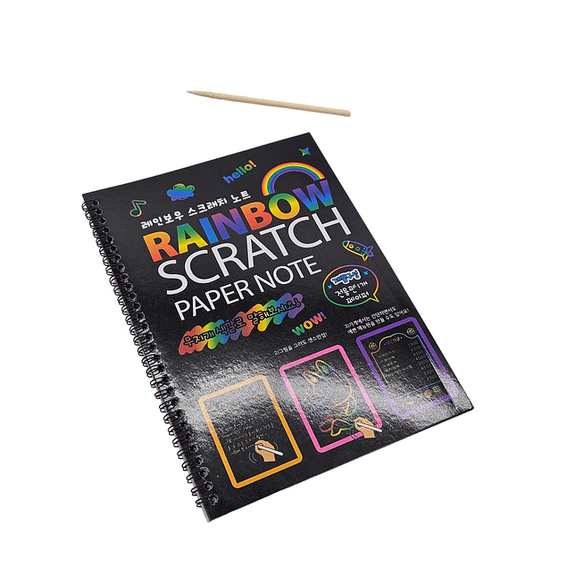 Libro para pintar rainbow scratch art - arte rascado
