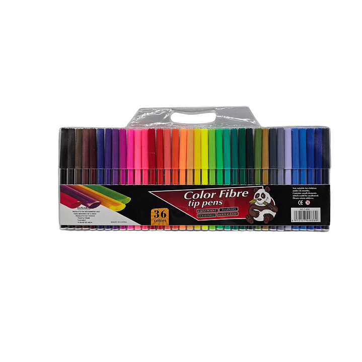 Plumón escolar - lápiz scripto dunamis 36 colores 1