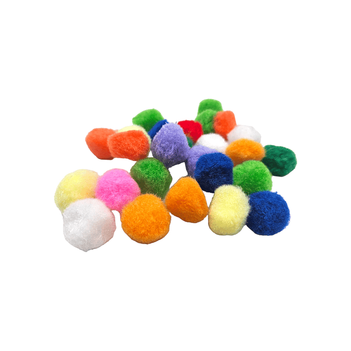 Pompon multicolores 25mm  1