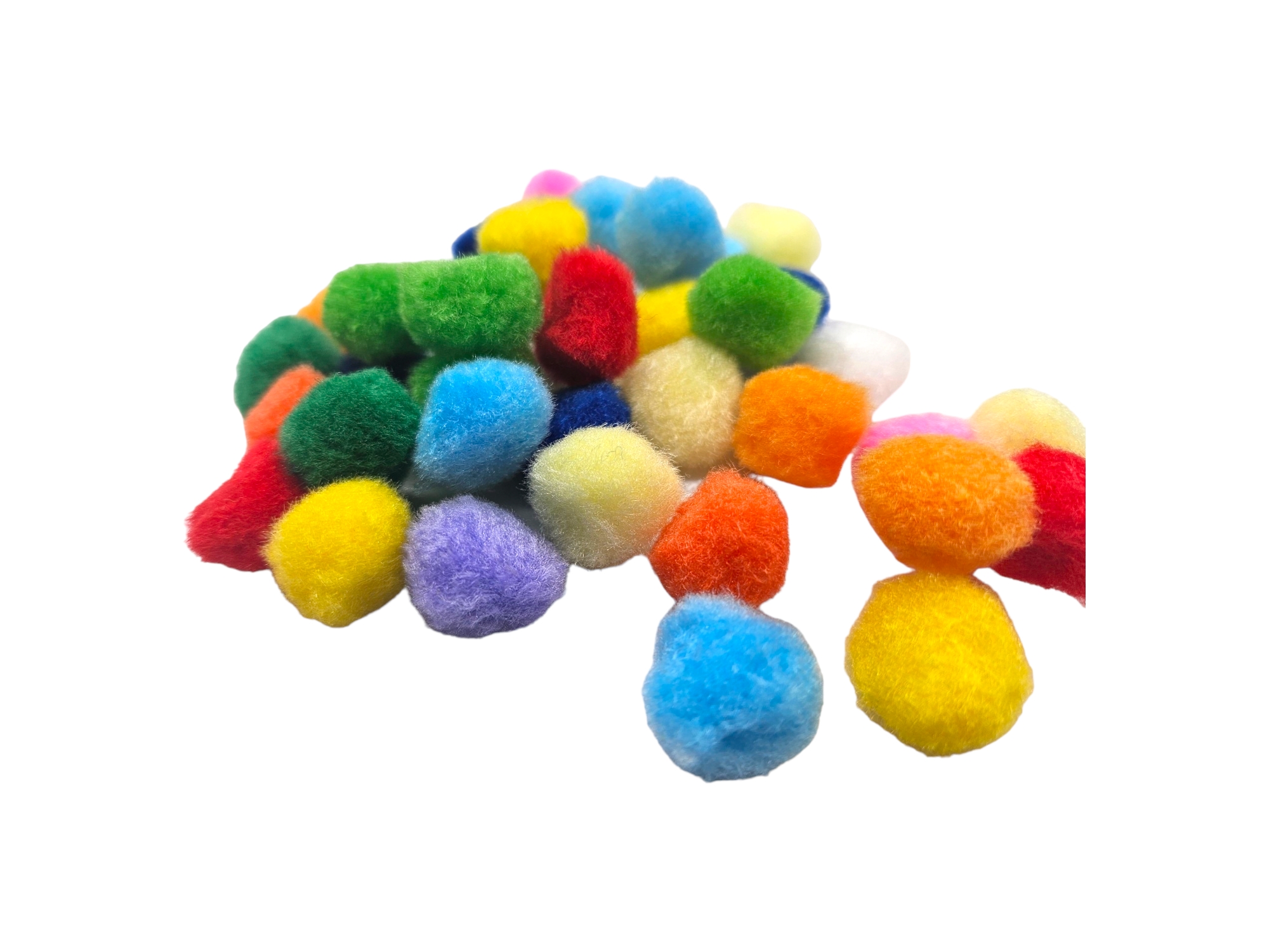 Pompon multicolores 20mm