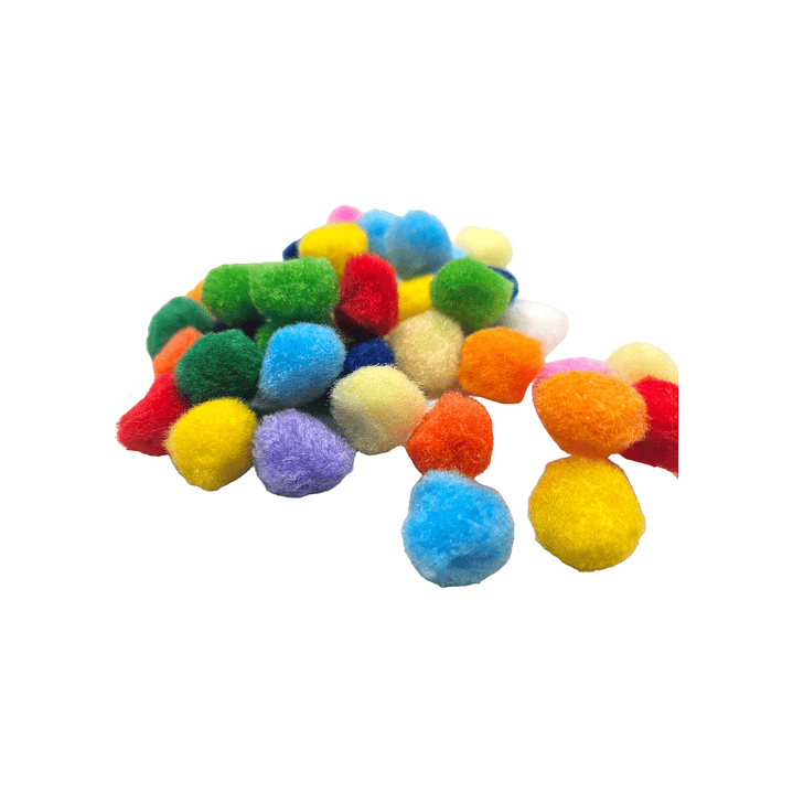 Pompon multicolores 20mm  1