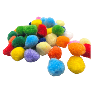 Pompon multicolores 20mm 