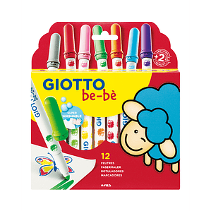 Marcador 12 Colores Giotto Bebe