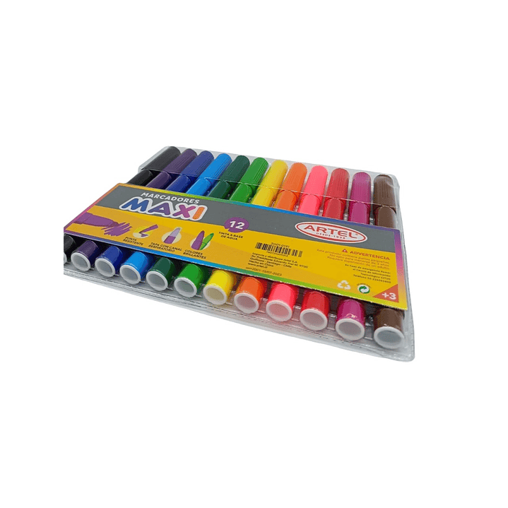 Estuche 12 Marcadores Maxi Artel 2