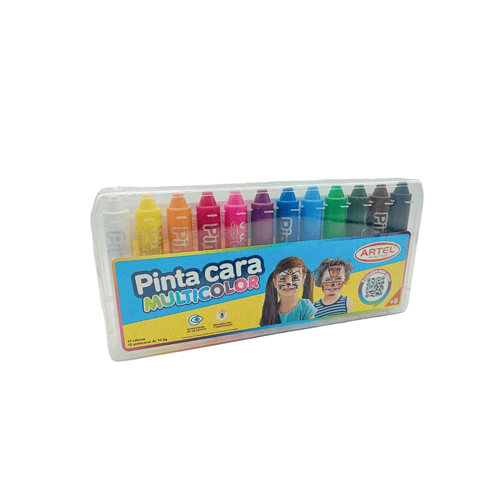 Pinta Caritas 12 Colores Artel 1