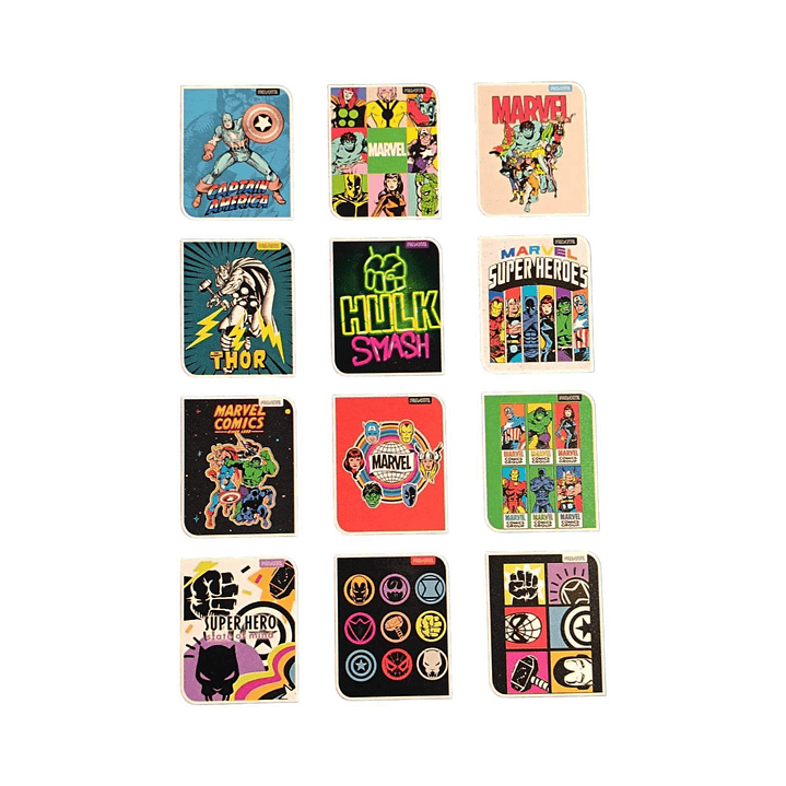 Pack 10 Cuadernos Universitarios Proarte 100hjs. Marvel Comics. 1