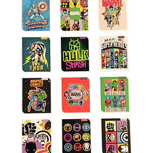 Pack 10 Cuadernos Universitarios Proarte 100hjs. Marvel Comics.