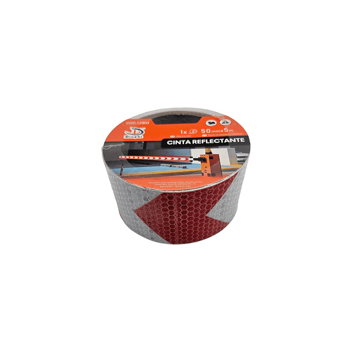 Cinta Reflectante flecha Roja 50mm x 5 metros 2