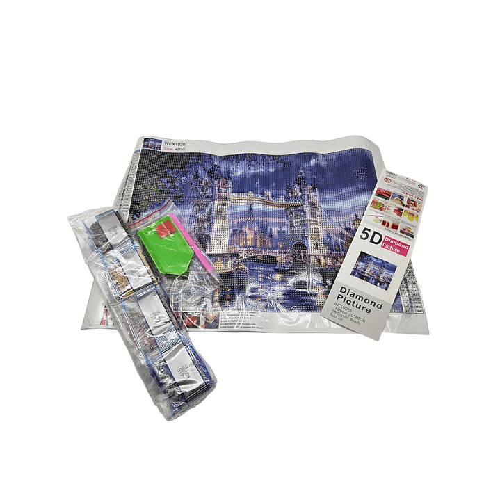 Kit De 5d Pintura Diamante - Diamond Painting 30x40cm 19