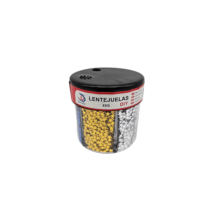 Lentejuelas en forma de estrella 60g 6 Colores Normales 1