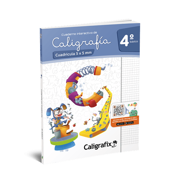 Cuaderno Caligrafix - Caligrafía Cuadricula 5x5 4° Básico