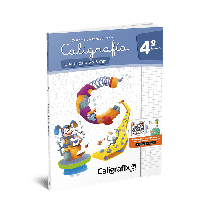 Cuaderno Caligrafix - Caligrafía Cuadricula 5x5 4° Básico 1