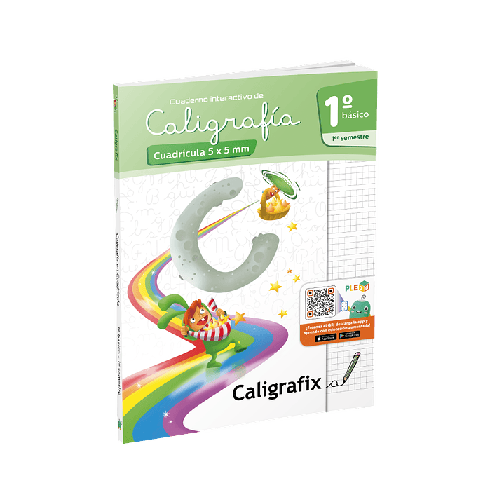 Cuaderno Caligrafix - Caligrafia Cuadricula 5x5 1° Basico 1er Semestre 1