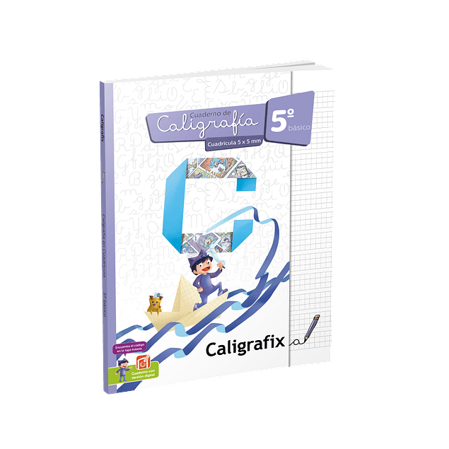 Cuaderno Caligrafix - Caligrafía Cuadricula 5x5 5° Básico
