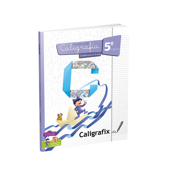 Cuaderno Caligrafix - Caligrafía Cuadricula 5x5 5° Básico 1