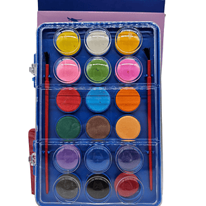 Acuarela 18 colores + pincel /10282