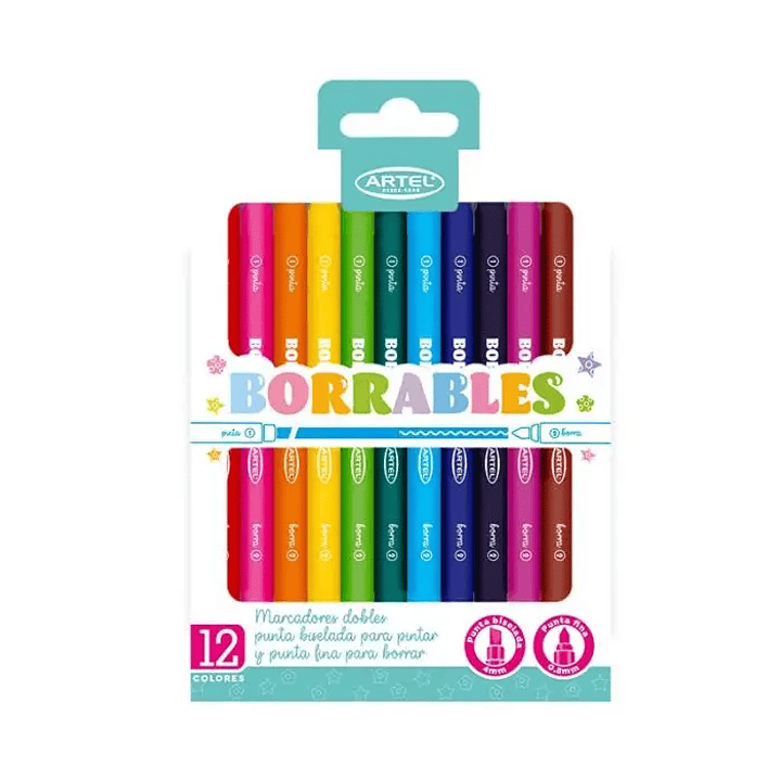 Marcadores Borrables Artel 12 Colores. 1