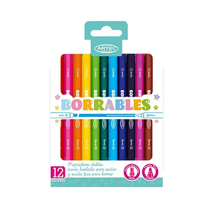 Marcadores Borrables Artel 12 Colores.