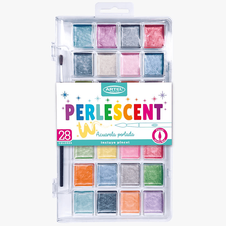 Acuarela Perlada Artel 28 Colores. 1