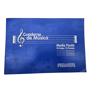 Cuaderno de Musica Media Pauta 