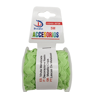 Espiguilla 5mm x 5 metros varios colores 