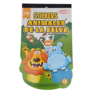 Stickers Animales de la selva Artel