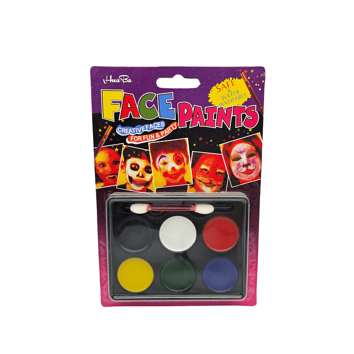 Pintura de Cara 6 colores Economica 1