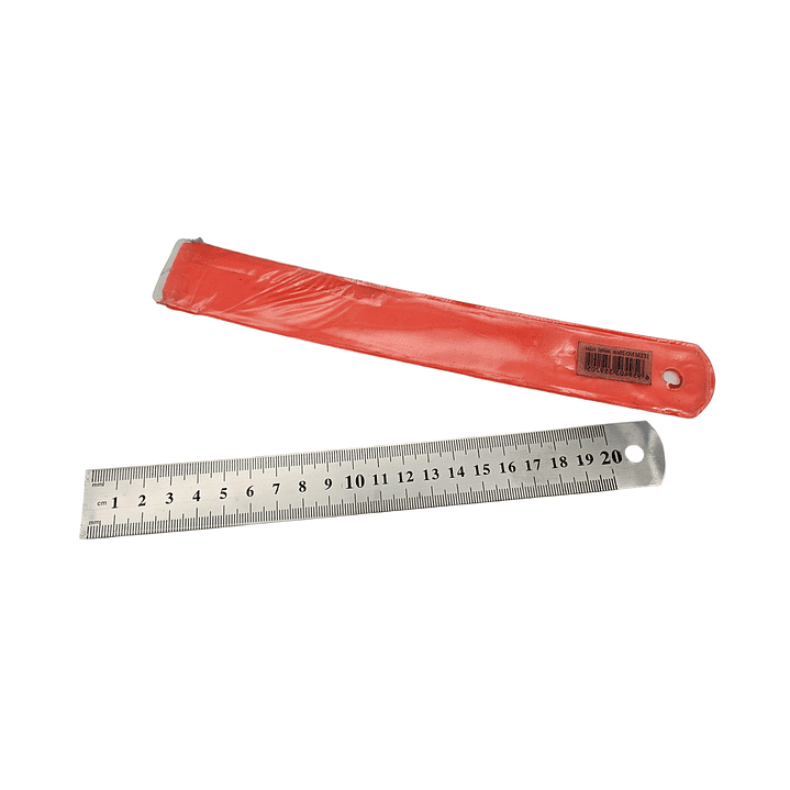 Regla metalica 20 cms con funda 1