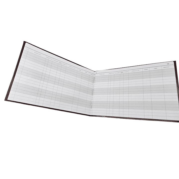 Libro de registro de socios Buho 2