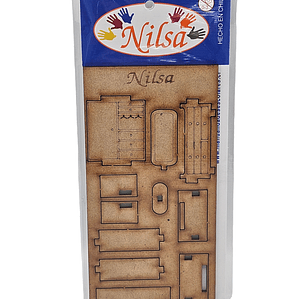 Pack Closet + Comoda para maqueta Corte laser /Nilsa