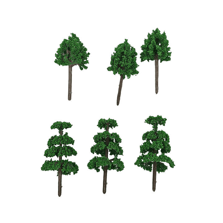 Pack 6 Arboles Maqueta Verde 1