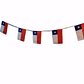 Adorno Fiestas Patrias 18 Septiembre Bandera Chilena 3mt. - Miniatura 1