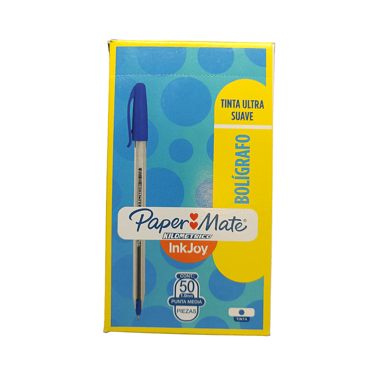 Caja 50 Boligrafo Azul Paper Mate 1