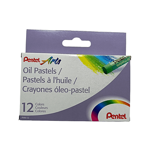 Crayones Óleo - Pastel 12 colores Pentel