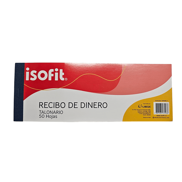 Recibo de dinero Isofit