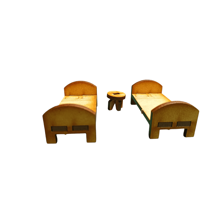 Pack dormitorio niño para maqueta Laser /Nilsa 3