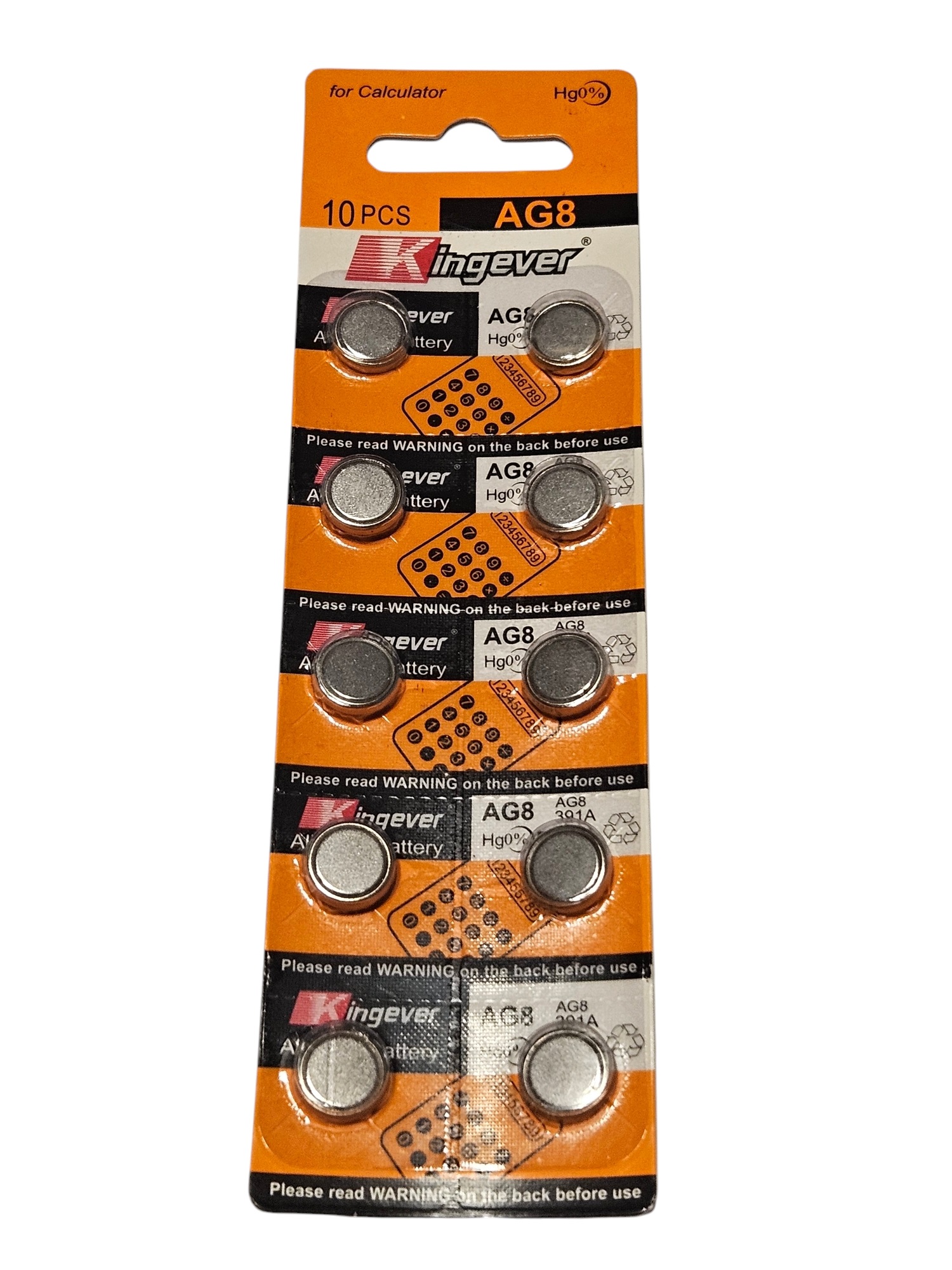Pack 10 Pilas AG8