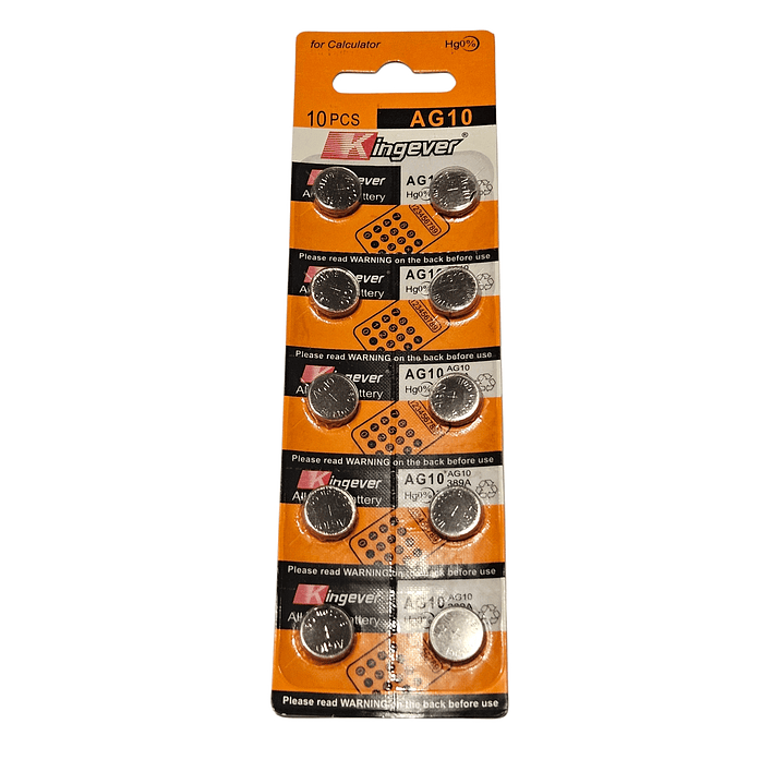 Pack 10 Pilas AG10 1