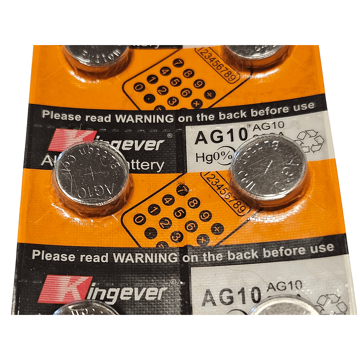 Pack 10 Pilas AG10 2